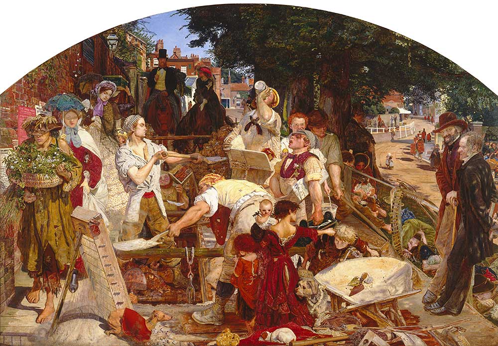 “Work”, Ford Madox Brown, oil on canvas 1852-65